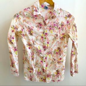 Floral Western Button Up Blouse